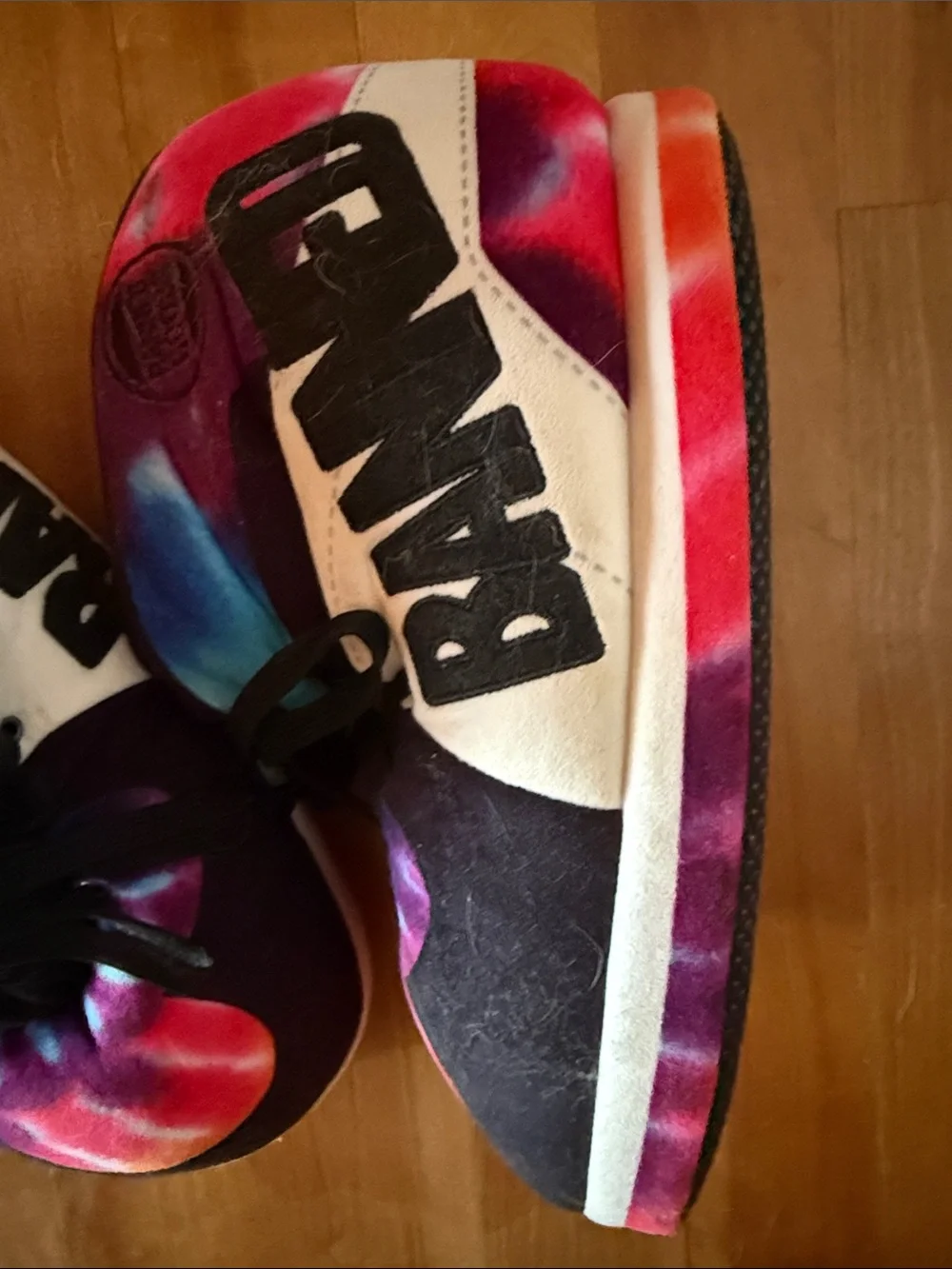 Kids Banned Goods Tie-Dye High-Top Slippers - Multicolor One Size